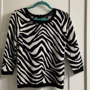 Ann Taylor zebra print sweater. XS